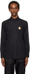 Moschino Black Teddy Patch Shirt