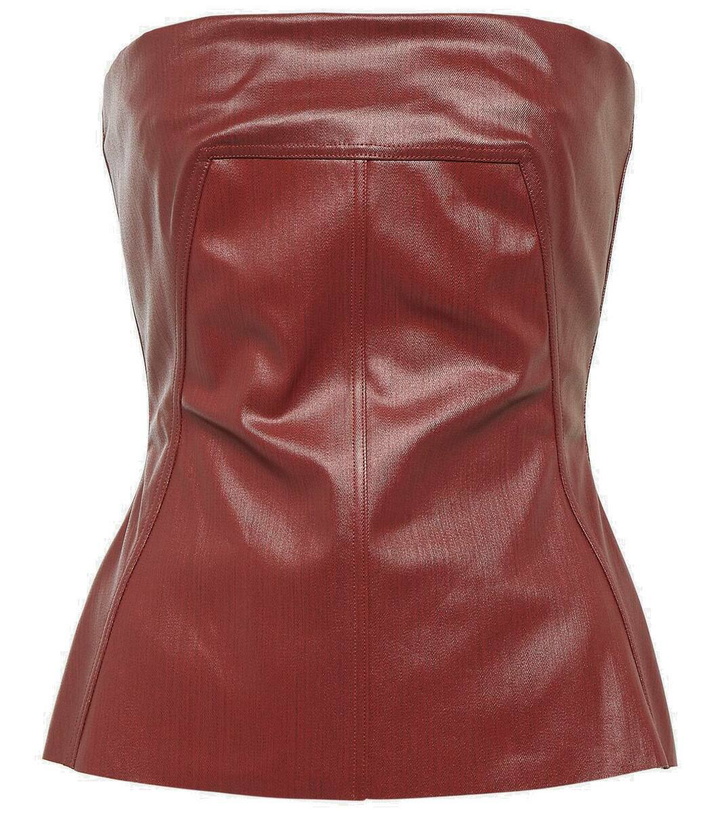 Photo: Rick Owens Coated denim corset top