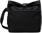 RAINS Black Rolltop Commuter Bag
