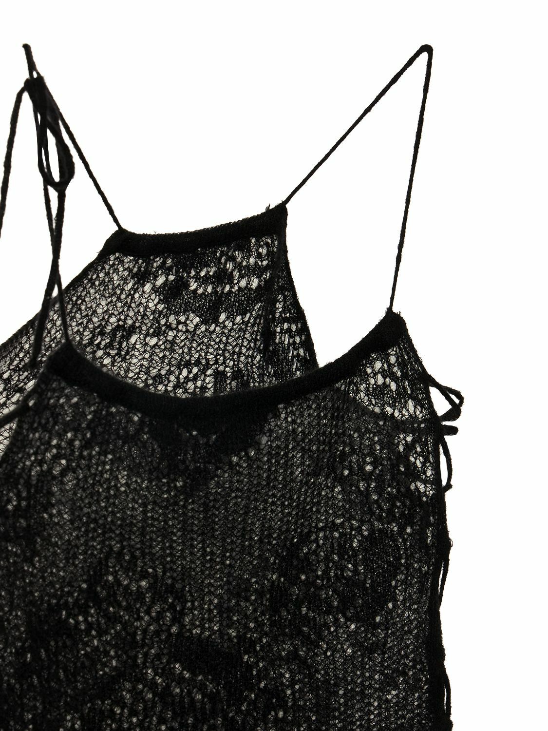 MARCO RAMBALDI Knit Mohair Blend Mini Halter Dress