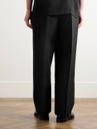 Jacquemus - Marzio Tapered Pleated Wool-Twill Trousers - Black