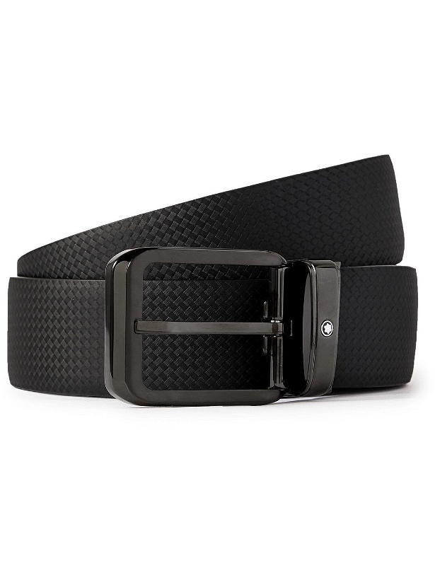 Photo: Montblanc - 3.5cm Reversible Textured-Leather Belt