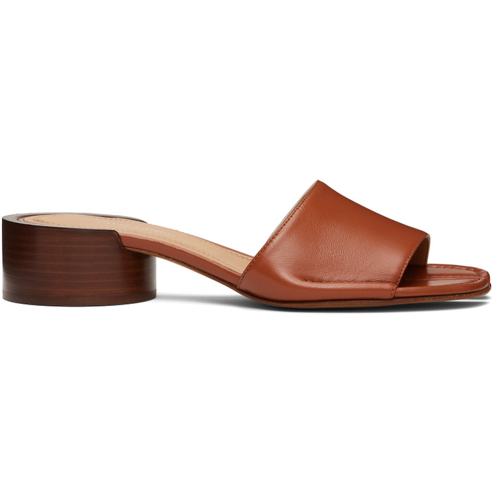 Photo: Maison Margiela Tan Tabi Mule Heeled Sandals