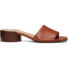Maison Margiela Tan Tabi Mule Heeled Sandals