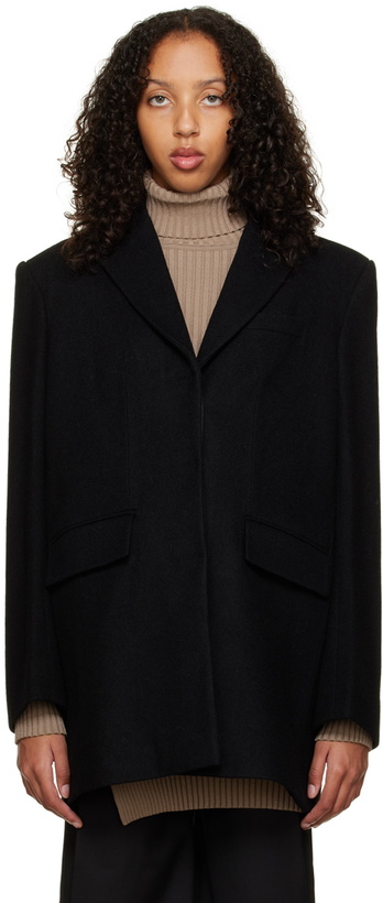 Photo: Olēnich Black Notched Coat