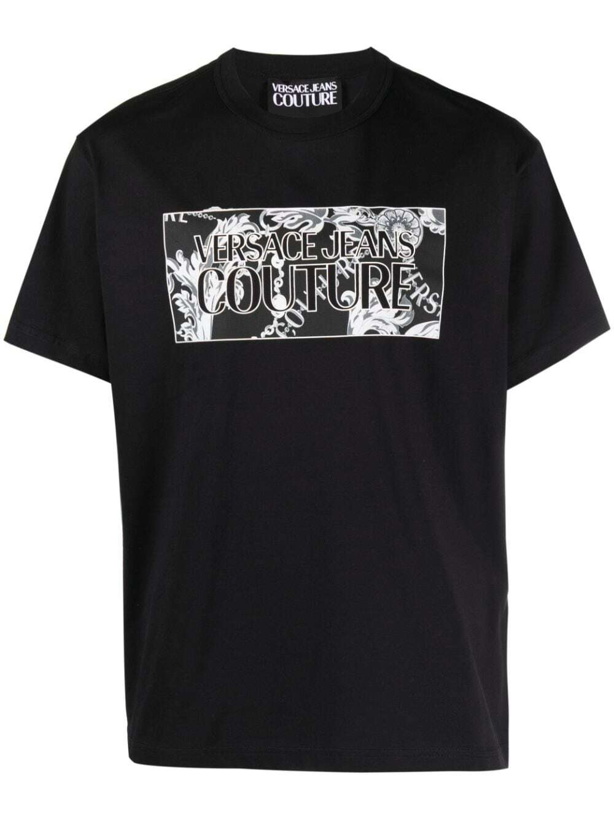 Photo: VERSACE JEANS COUTURE - Printed Cotton T-shirt