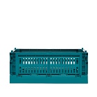 HAY Small Recycled Colour Crate in Ocean Green