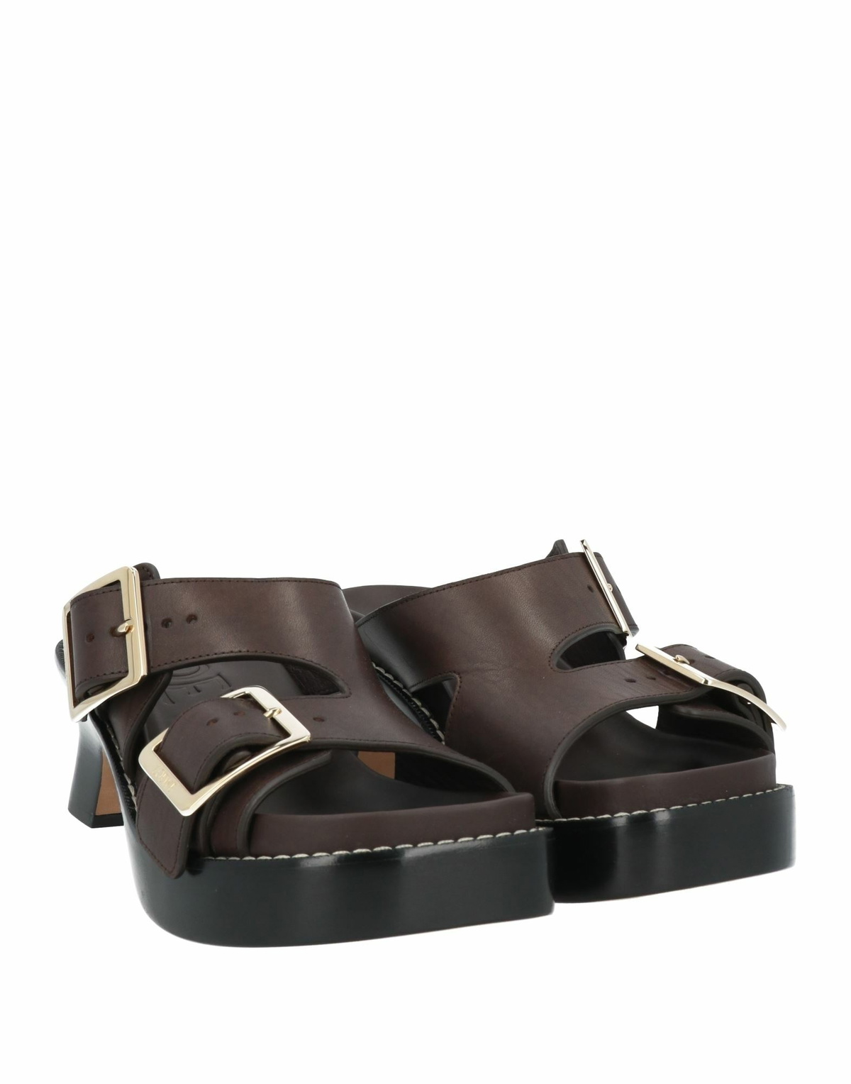 Loewe Womens Sandals Dark in Brown