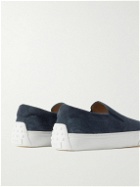 Tod's - Suede Slip-On Sneakers - Blue
