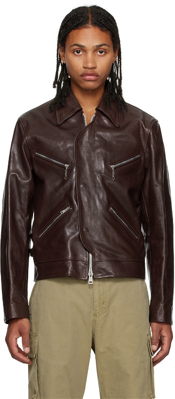 Photo: Our Legacy Red Demon Leather Jacket