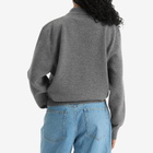 Róhe Women's Sculptural Polo in Mid Grey Melange