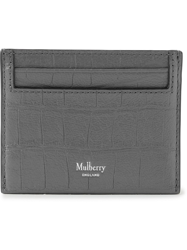 Photo: MULBERRY - Croc-Effect Leather Cardholder