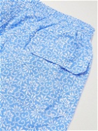 Anderson & Sheppard - Mid-Length Floral-Print Swim Shorts - Blue
