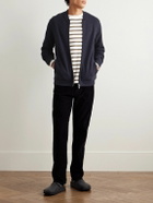 NN07 - 6398 Boiled Merino Wool Bomber Jacket - Blue