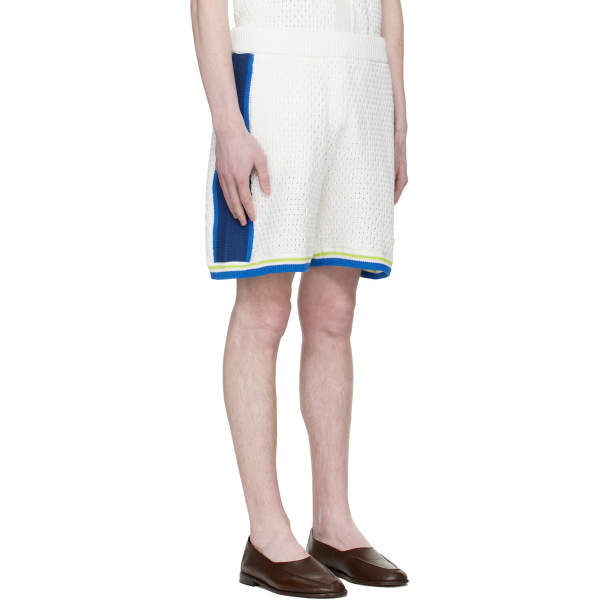 Casablanca Off-White Crochet Shorts