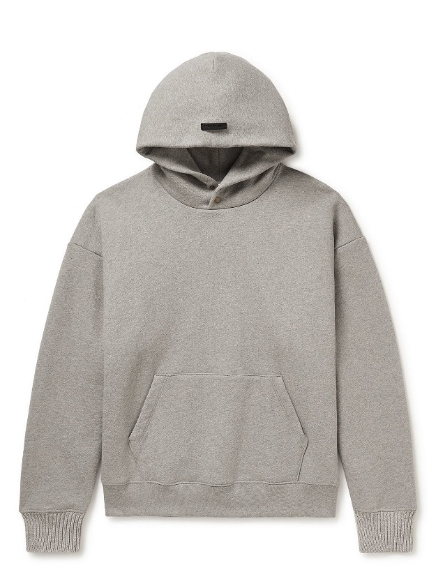 Photo: Fear of God - Oversized Cotton-Jersey Hoodie - Gray