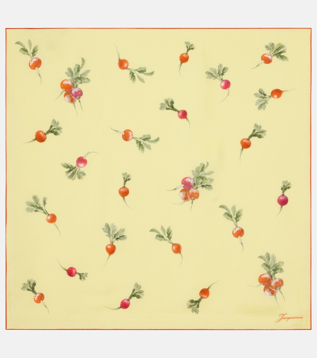 Jacquemus Raddish printed silk scarf