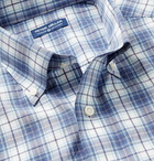 Peter Millar - Oliver Button-Down Collar Checked Woven Shirt - Blue