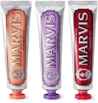 Marvis - Cinnamon Mint, Jasmin Mint and Ginger Mint Toothpaste, 3 x 75ml - Colorless