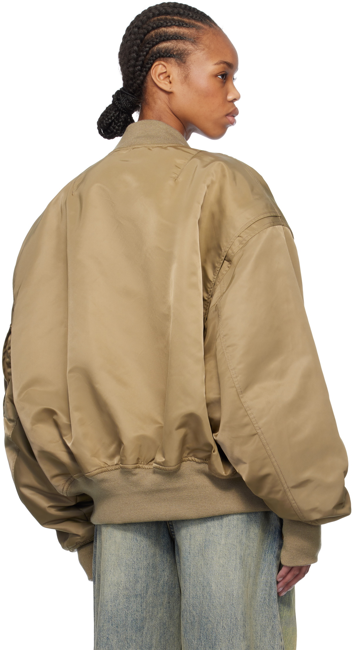 Entire Studios Khaki Broad Bomber Jacket