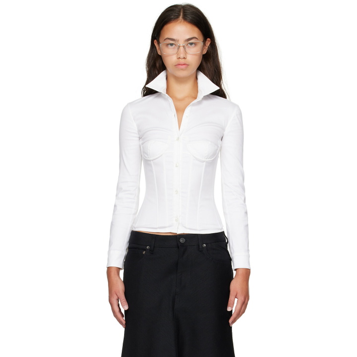 Photo: Balenciaga White Corseted Shirt