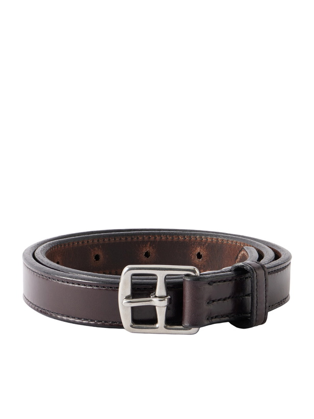 Photo: Yuketen - 2.5cm Stirrup Leather Belt - Brown