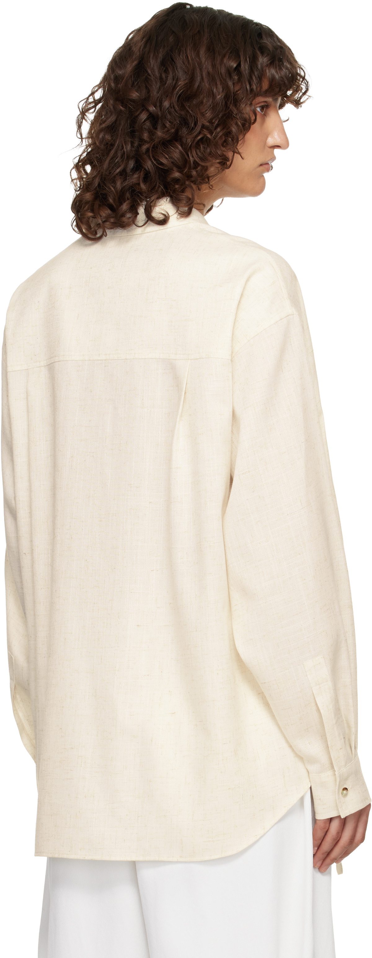 LE17SEPTEMBRE Off-White Side Twisted Shirt