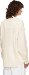 LE17SEPTEMBRE Off-White Side Twisted Shirt