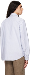 Noah White & Blue Western Oxford Shirt