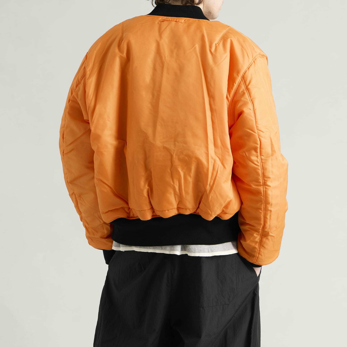 Alpha Industries Men's MA-1 Heritage Bomber Jacket in Black/Black