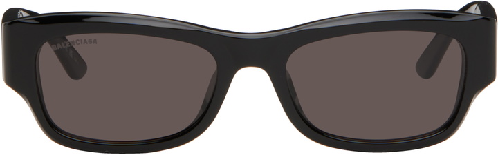 Photo: Balenciaga Black Rectangular Sunglasses
