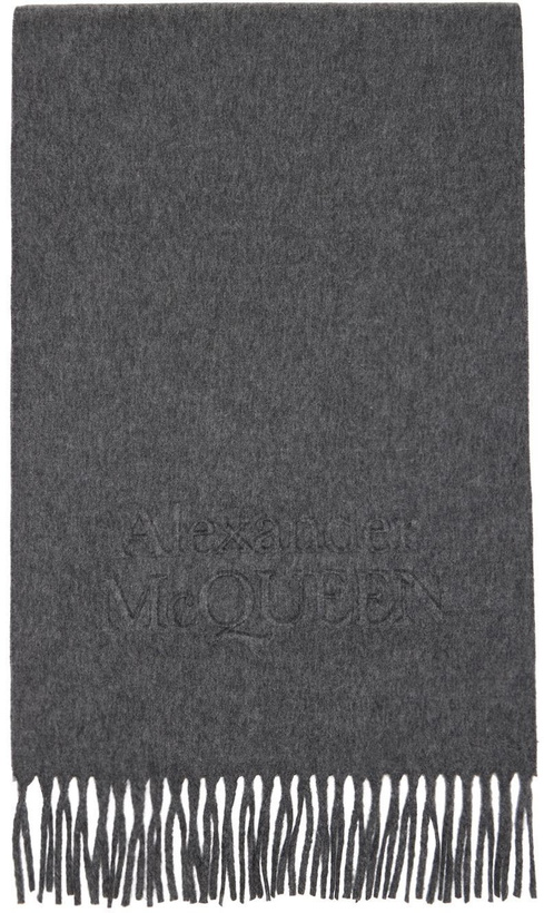 Photo: Alexander McQueen Gray Cashmere Scarf