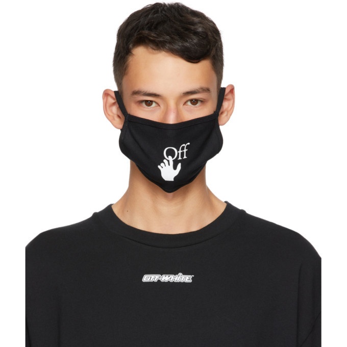 Photo: Off-White Black and White Hands Off Mask
