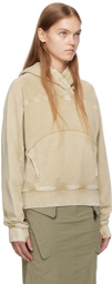 Hyein Seo Beige Button Hoodie