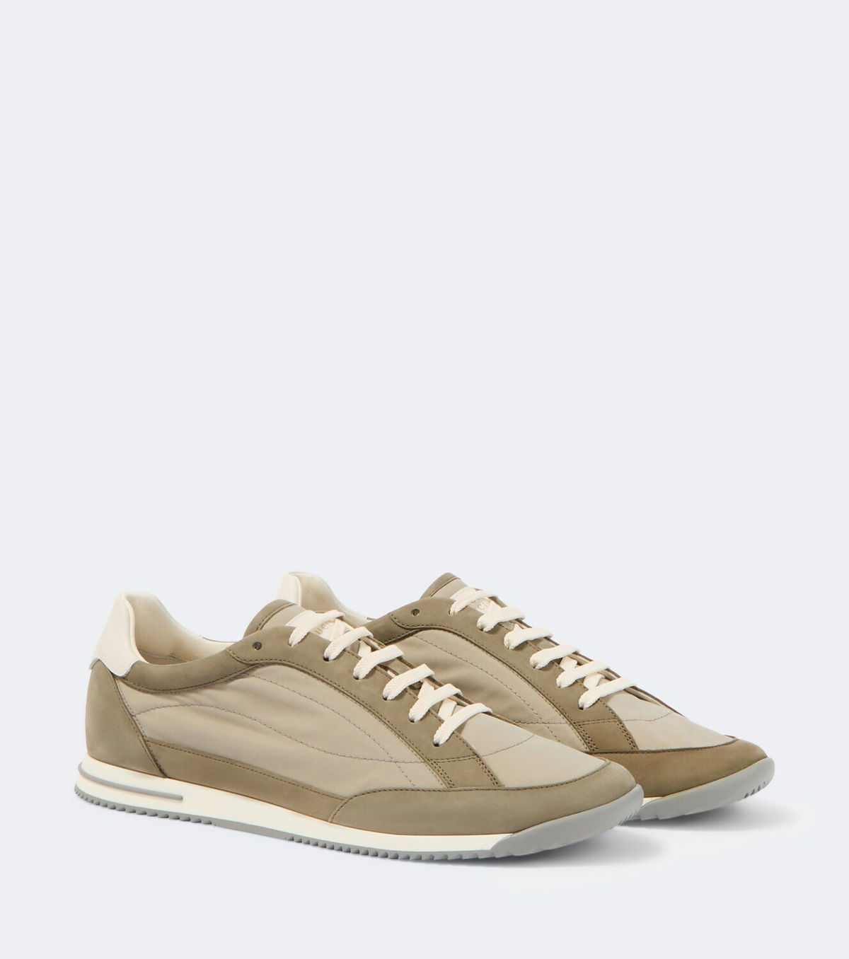 Brunello Cucinelli Leather-trimmed sneakers