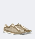 Brunello Cucinelli Leather-trimmed sneakers