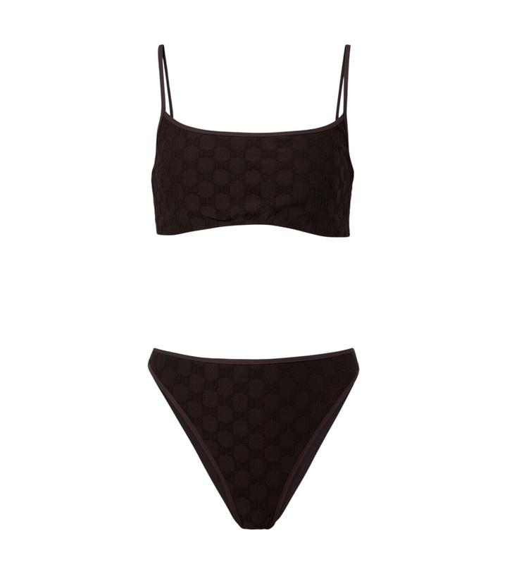 Photo: Gucci GG terry-trimmed jersey bikini