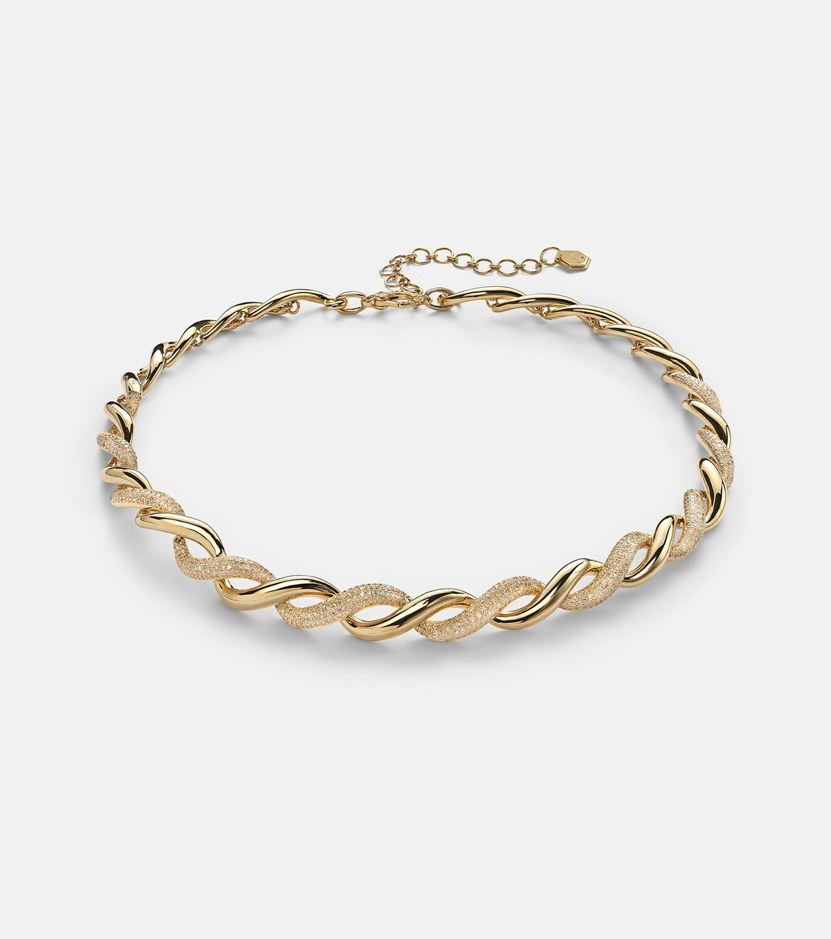Shay Jewelry 18kt gold (750/1000) necklace with diamonds
