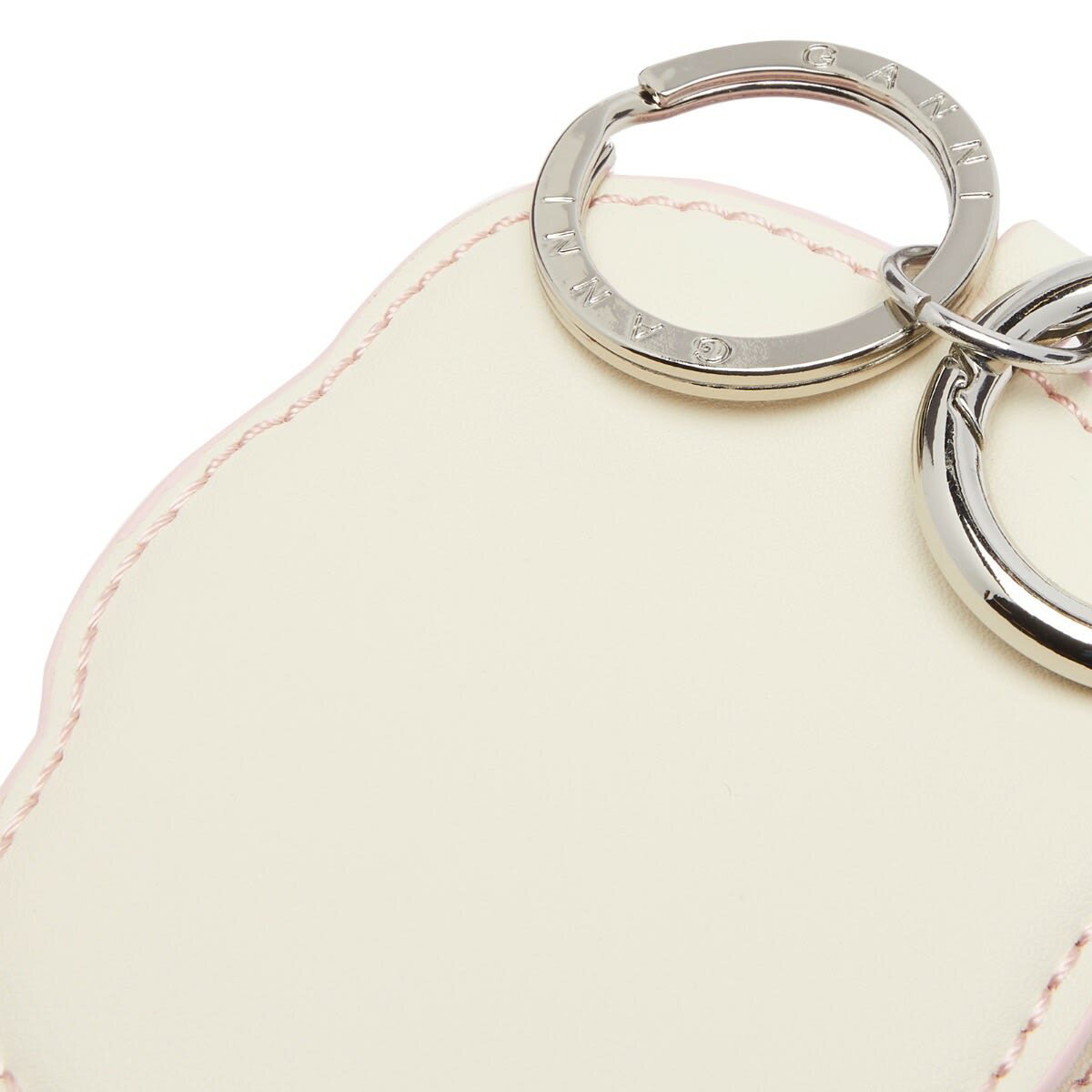 GANNI Women's Funny Keyring Coin Purse in Pink Nectar GANNI