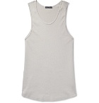 BILLY - Colton Ribbed Cotton-Jersey Tank Top - Gray