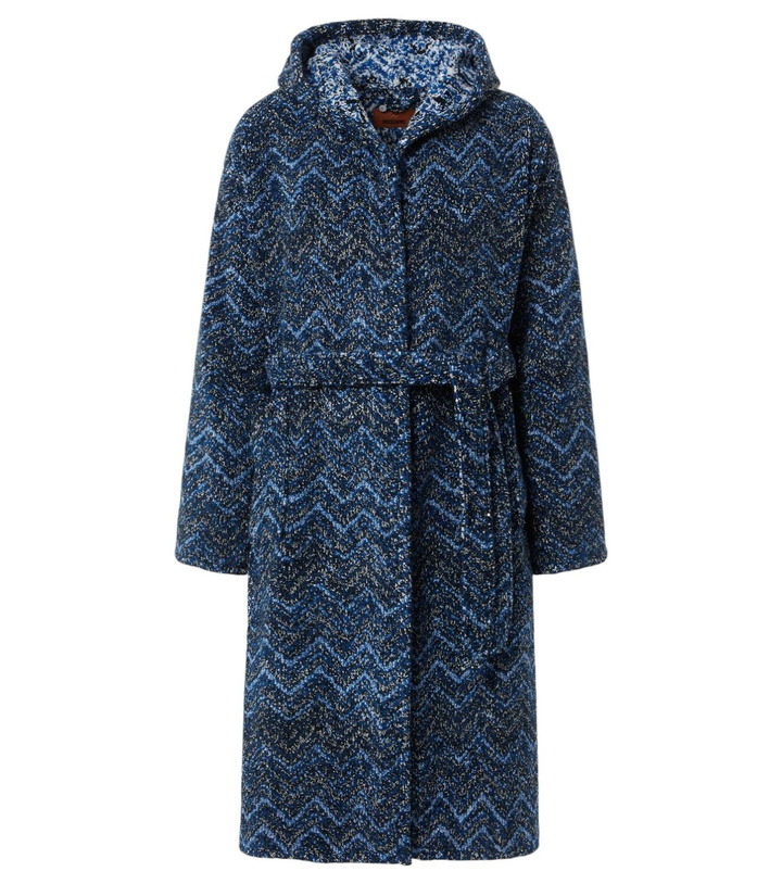 Photo: Missoni Azul Zigzag cotton terry bathrobe