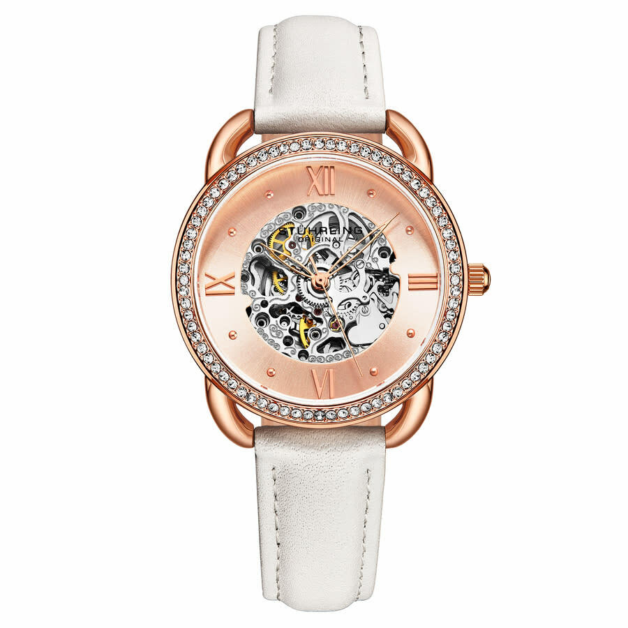 Stuhrling Original Legacy Automatic Rose Gold Dial Ladies Watch M16852