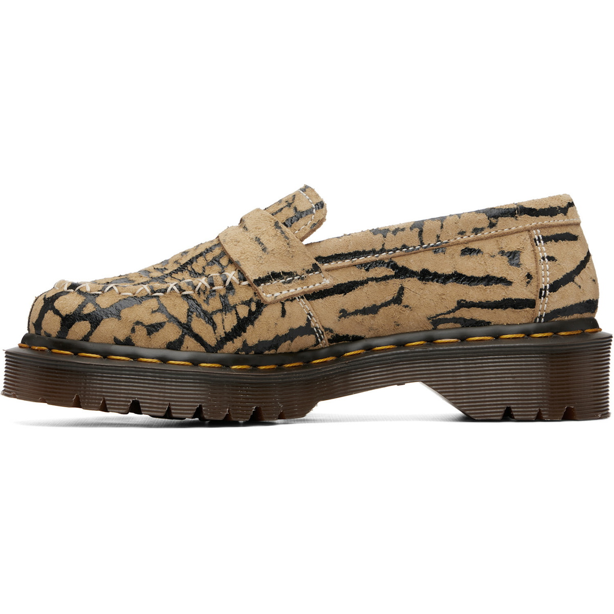 Dr. Martens Beige Delapre Suede Loafers
