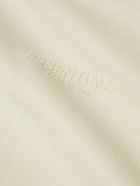 FEAR OF GOD ESSENTIALS - Logo-Appliquéd Cotton-Blend Jersey Hoodie - Neutrals