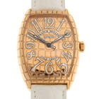 Franck Muller Cintree Curvex Automatic Rose Gold Dial Unisex Watch 6850BSCGOLDCRO(5N)-WT STRAP