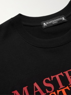 MASTERMIND WORLD - Logo-Print Cotton-Jersey T-Shirt - Black