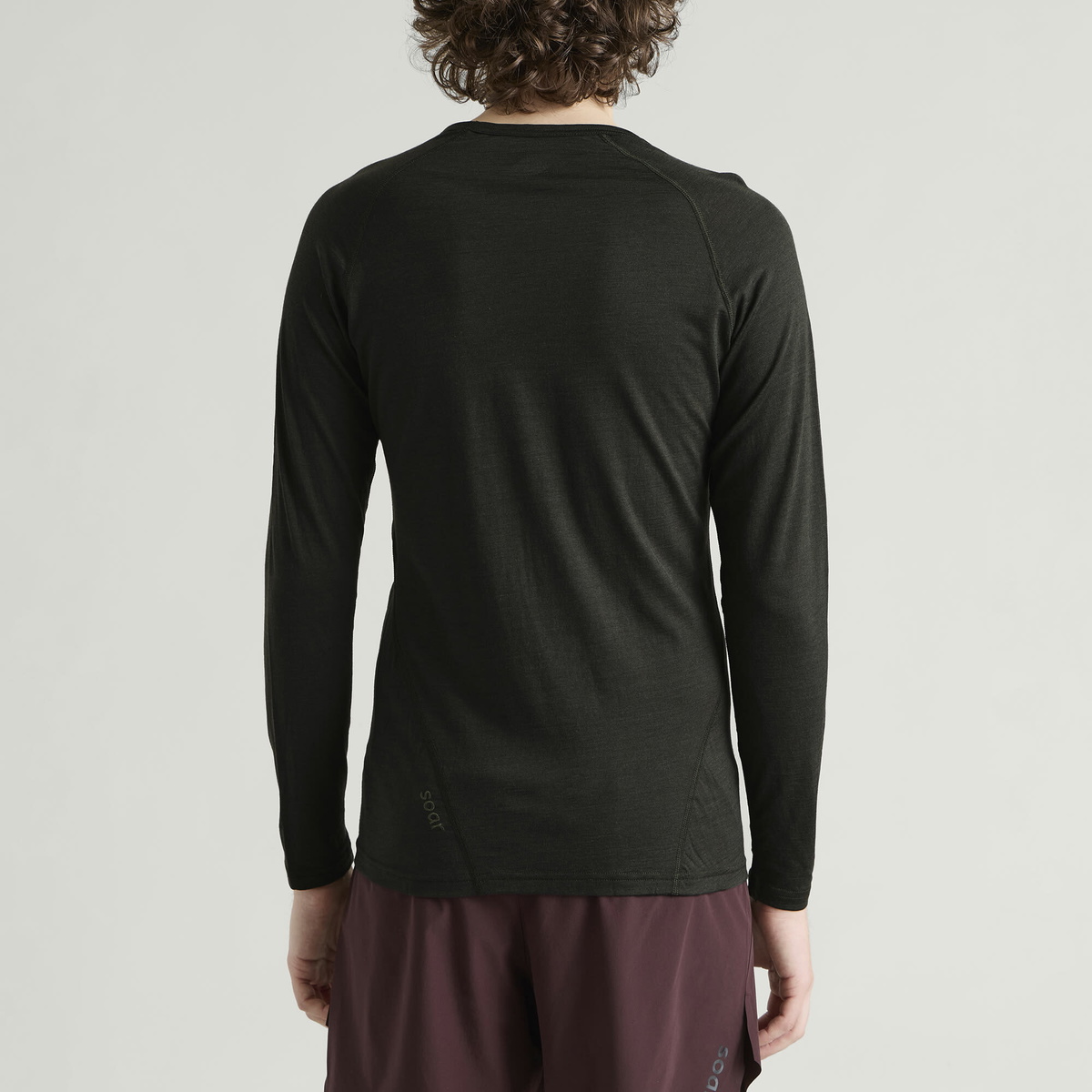 SOAR Men's Longsleeve Merino Base Layer in Forest Night