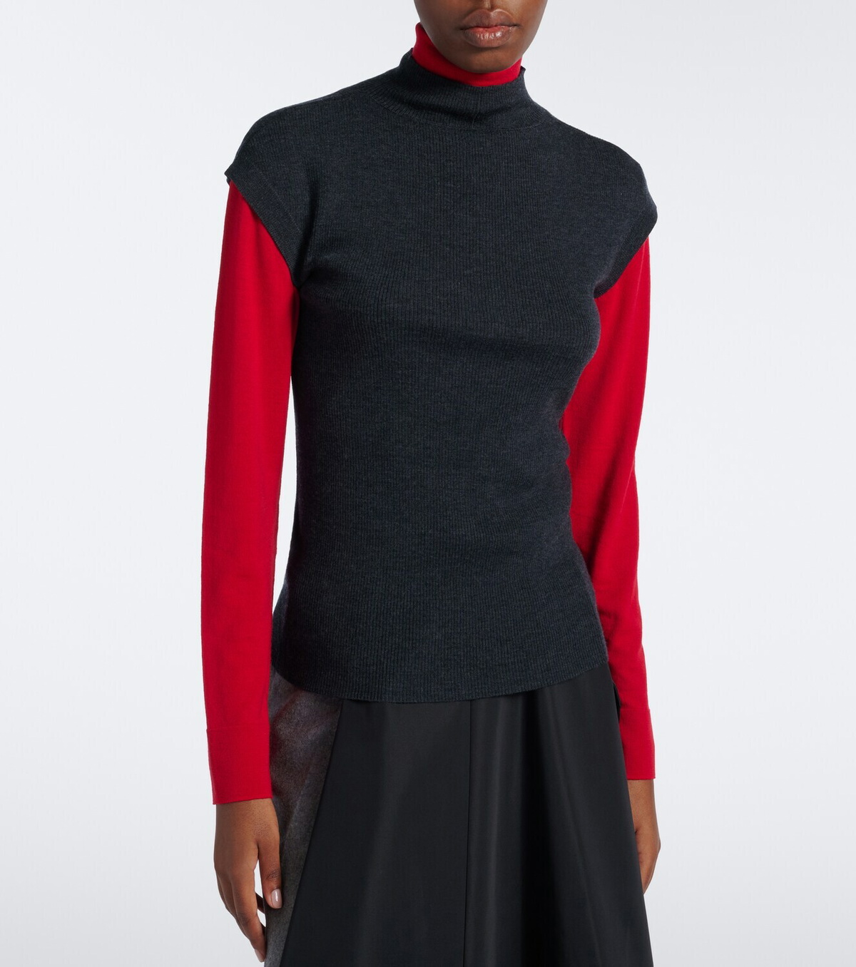 Jardin des Orangers Ribbed-knit virgin wool top