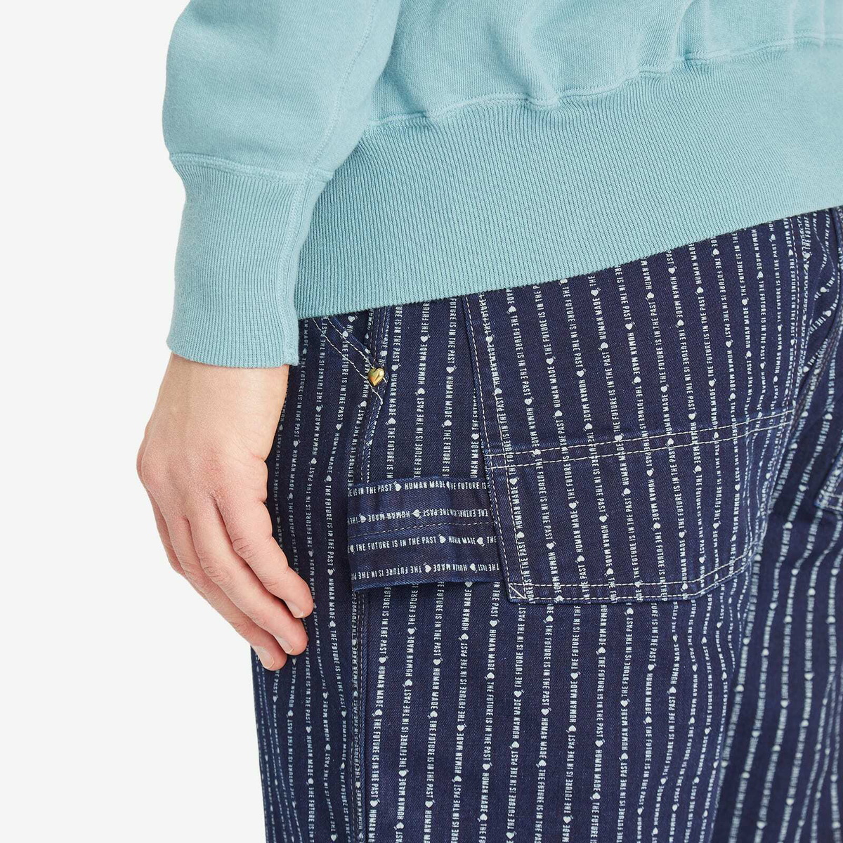 Human Made Men's Wabash Denim Work Pants in Indigo Human Made