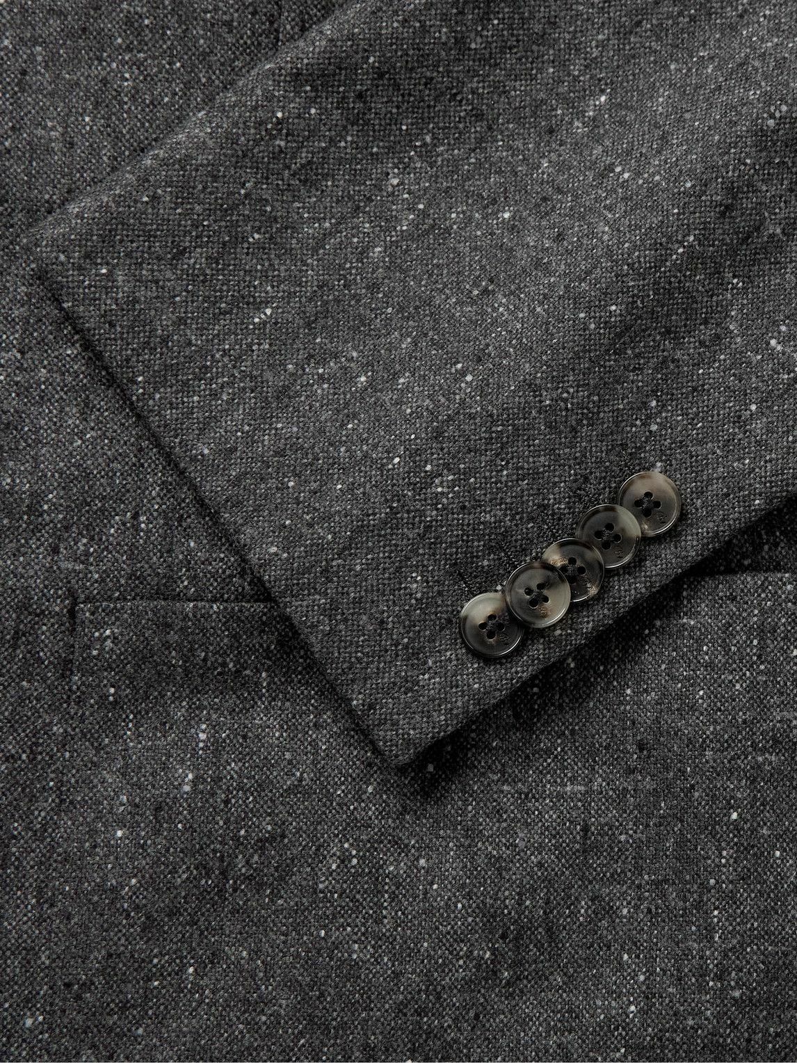 UMIT BENAN B - Double-Breasted Wool and Cashmere-Blend Blazer - Gray